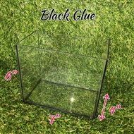 AQUARIUM KACA PETAK GLASS TANK AQUARIUM SAIZ 4×6×7 BLACK GLUE