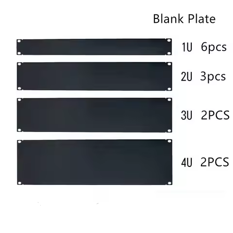 Blank fiber optic Plate DHL free 1U 2U 3U 4U 5U 6U for 19" rack mount cabinet patch panel rack mount