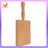 [gaozuo523.vn] Pasta Making Board, Gnocchi Board, Beech Wood Gnocchi Board Butter Board Dough Scrape