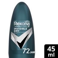 Rexona Men Deodorant Roll On Invisible Dry 45Ml - Men's Deodorant