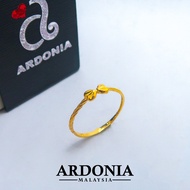 ARDONIA Cincin Ribbon Baby 375 (9K Gold / 375 Gold)
