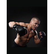 HAYABUSA Falcon Half Finger Gloves Boxing Gloves MMA Integrated Fighting UFC Split Finger Gloves Lea