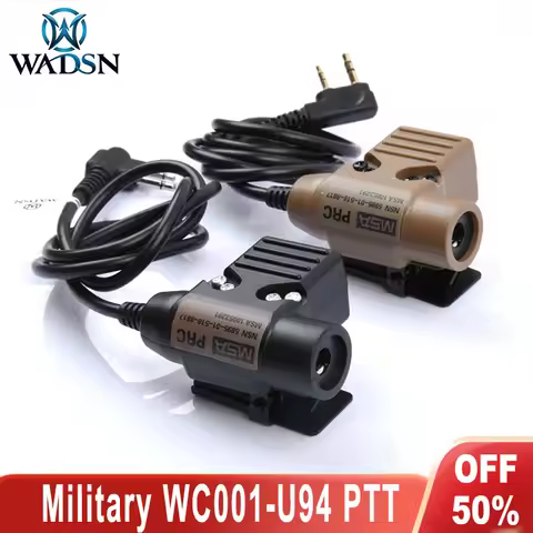 New Tactical Military U94 PTT Kenwood Headset Adapter For Original RAC TMC COMTA Earmor Hunting Airs