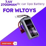 7.4V 2700mah RC Car Lipo Battery for Wltoys 12428 12423 RC Car Part 2s 7.4v Battery for Feiyue 03 Q3