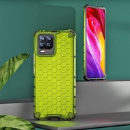 For Oppo Reno 6 A54 A74 Realme 8 Pro C11 C20 GT Master NEO 2 Honeycomb Pattern Clear Transparent Sho