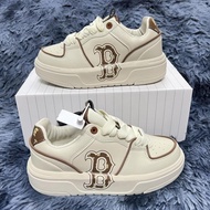 MLB Chunky Liner Classic Monogram Brown Sneakers,MLB Letter B Sneakers Cream Brown