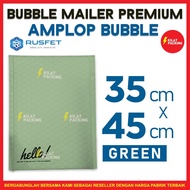 BUBBLE ENVELOPE 35X45 CM - BUBBLE MAILER - BUBBLE PACKING HELLO PREMIUM GREEN