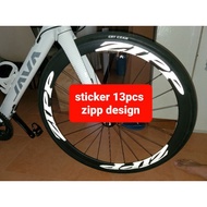 zipp rim sticker reflective. bike,bike rim not included 13pcs