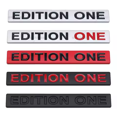 Metal Edition One Logo Car Body Emblem Rear Trunk Badge Sticker for Ford Fiesta Focus Mondeo Kuga Es