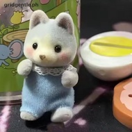 Creative Sylvanian Family Fennec Fox Movable Limbs Doll Floing Cartoon Cute Dog Rabbit Model Decorat