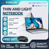 FUNXUN Windows 11 AcoBook X7 Pro Laptop 15.6" 1920x1080 FHD IPS Display 12GB/16GB DDR4 128GB/2562GB/512GB/1T SSD Intel Celeron N5095(Turbo up to 2.9 GHz) Full Backlit Keyboard Fingerprint Reader 2.4/5G WIFI, BT