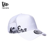 New Era 9FORTY A-Frame Golf Trucker Wordmark White Snapback Cap