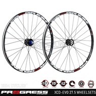 PROGRESS XCD EVO 27.5 650B WHEELSET SUPERLIGHT WHEEL FR0NT AND REAR AERO SPOKE