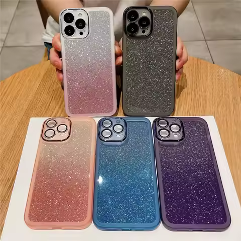 FLYKYLIN Bling Glitter Cases For Xiaomi Redmi Note 14 Pro 4G 5G M6 F6 Pro C65 C75 Soft Silicone Tran