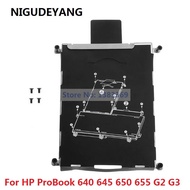 NIGUDEYANG ใหม่สำหรับ HP ProBook 640 645 650 655 G3 SATA HDD SSD 2.5ฮาร์ดไดรฟ์ยึดแคดดี้กรอบ