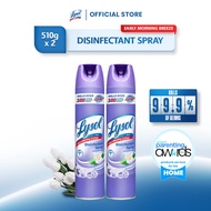 Lysol Antibacterial Disinfectant Spray Cleaner Early Morning Breeze 510 G Set of 2