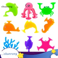 # chunrong 1 Set Sensory Toy Baby Bath Toys Boys Girls Gift Baby Suction Cup Toy Building Block Toys Soft Puppet