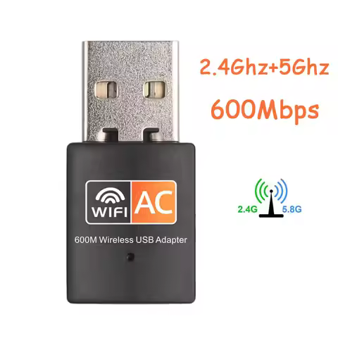 2.4GHz+5GHz Dual Band 600mbps USB Wifi Adapter Wireless Network Card Wireless USB WiFi Adapter wifi 