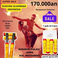 Kembang Api Red Flare DNS - Red Hand Flare Marine Red Flare Signal