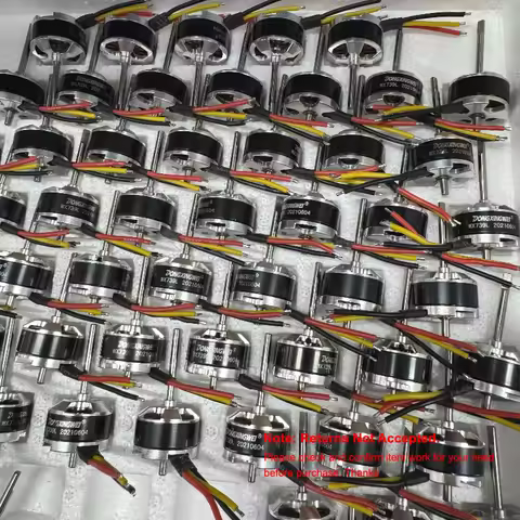 1PC Micro 23mm Diameter BLDC Brushless Motor DC12V 20V 24V 3S-6S 1700KV High Speed Engine for Aircra
