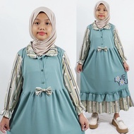 hk3 LOVE ME GAMIS RUFFLE ANAK 2-13 Tahun CANTIK SYARI SOLEHA CARLINA