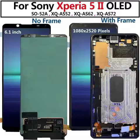 For Sony Xperia 5 II LCD Display Touch Screen Digitizer Assembly For Sony Xperia 5 II display SO-52A