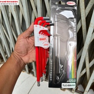 TLC-S9NRE EIGHT/JAPANESE red hexagon ball set 1.5-10mm 9 pieces