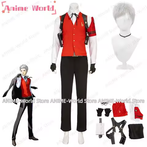 《Custom Size》P3R Akihiko Sanada Battle Version Cosplay Costume Wig