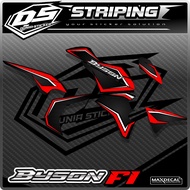 01 YAMAHA BYSON FI MOTORCYCLE STRIPING STICKER CUSTOM CARBON VARIATION
