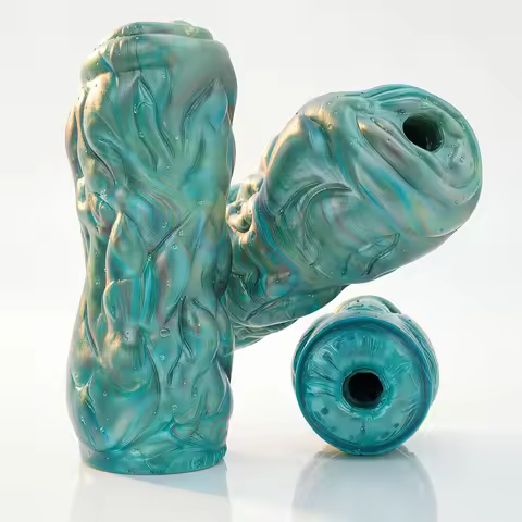 GEEBA Alien Fantasy Male Masturbation Cup Realistic Vagina Texture Soft Silicone Men's Stroker Pocke