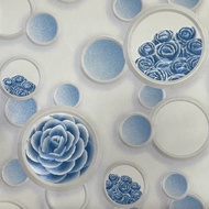 Wallpaper dinding Vinyl 3D motif bunga mawar Timbul Tebal terbaru