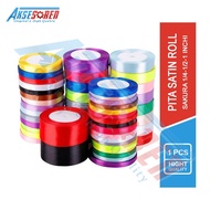 Satin Ribbon Accessory Roll [sakura] Ribbon Roll/ 1 Roll 1/4" 1/2" 1"/ Bouquet Ribbon Decorative/