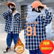 Flannel Hoodie Top S.3xl.4xl.5xl