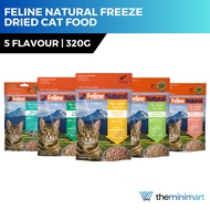 Feline Natural Freeze Dried Cat Food 320g Lamb Chicken Salmon Beef &amp; Hoki Premium Ingredients Cat Food Variety Pack