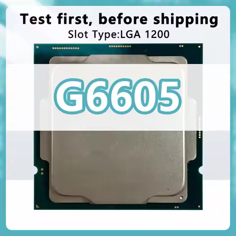 Pentium G6605 CPU 14nm 2 Cores 4 Threads 4.3GHz 4MB 58W Processor LGA1200 for H410 B460 Chipsets Mot