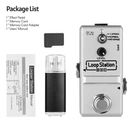 Ammoon Loop Station Mini Guitar Looper Effect Pedal 10 Minutes Recording Time 3 Working Modes True B