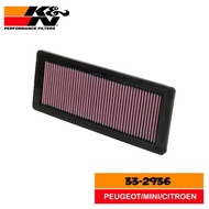 K&N 33-2936-PEUGEOT/MINI/CITROEN AIR FILTER