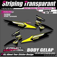HONDA SUPRA FIT NEW MOTORCYCLE STRIPING STICKERS NEW SUPRA FITHONDA - SIMPLE LIST STICKERS WITH HOLO