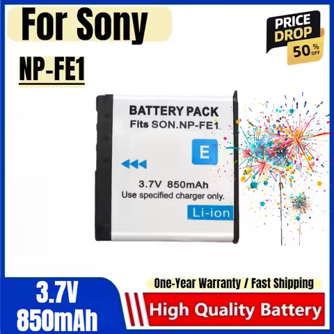 NP-FE1 Battery 3.7V 850mAh Rechargeable Batteries and Chargers for Sony DSC-T7 Lithium Battery Micro