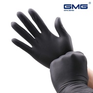 authentic Gloves Nitrile Food Grade Waterproof Kitchen Gloves Thicker Black Nitrile gloves Powder La