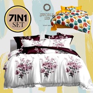 PREMIUM CADAR COMFORTER 5D (7IN1) 100% COTTON BEDSHEET | SHIP SAME DAY