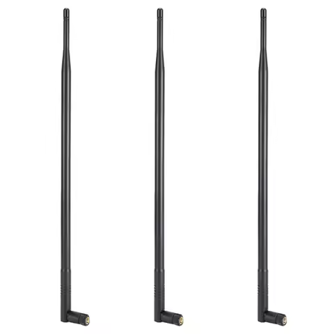 B24B 3X 12DBI Wifi Antenna, 2.4G/5G Dual Band High Gain Long Range Wifi Antenna With RP‑SMA Connecto