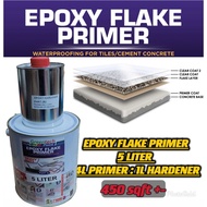 5L WP EPOXY FLAKE PRIMER ( WITH HARDENER ) FOR FLAKE COLOUR EPOXY / BASE Coating FOR FLAKE COLOURS / GREENTECH