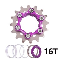 ZTTO MTB Single Speed Cassette Cog Bicycle 1 Speed Sprocket Gear 16T 17T 18T 19T 20T 21T 22T 23T K7