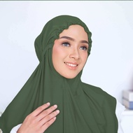 FAEYZA ALWA - HIJAB INSTAN BERGO KERUT DAHI KERUDUNG KHIMAR BERGO TALI KERUT