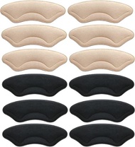 ▶$1 Shop Coupon◀  6 Pairs Microfiber Leather Heel Cushion Pads, Mukifine Heel Liners Prevent Heel Bl
