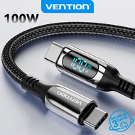 Vention 100W Type C Cable QC 4.0 5A Fast Charging USB C Cable Type C to USB C Cable Data Cable For P