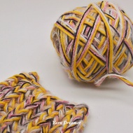 Thick Yarn Crochet Chunky Yarn for Crochet Wool Yarn Art Fluffy Yarn for Crochet Bundle Yellow Multi