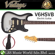 Vintage V6HSVB 25th Anniversary Series Electric Guitar Silver Burst (V6H)