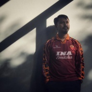 Totti #10 AS Roma Home 1998/1999 Long Sleeve LS Official Merchandise Resmi Original Authentic Jersey